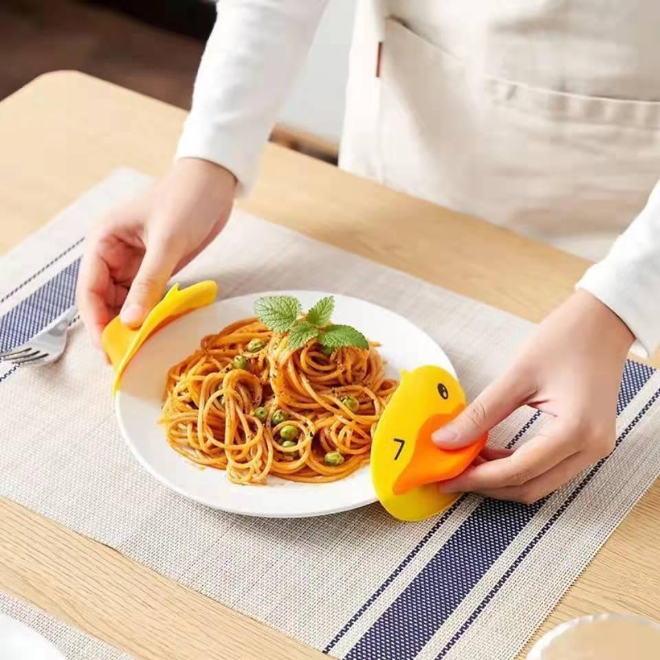 Silicone Duck Pot Holder: Heat-Resistant Microwave-Safe, Anti-Scald Insulation for Hot Bowls
