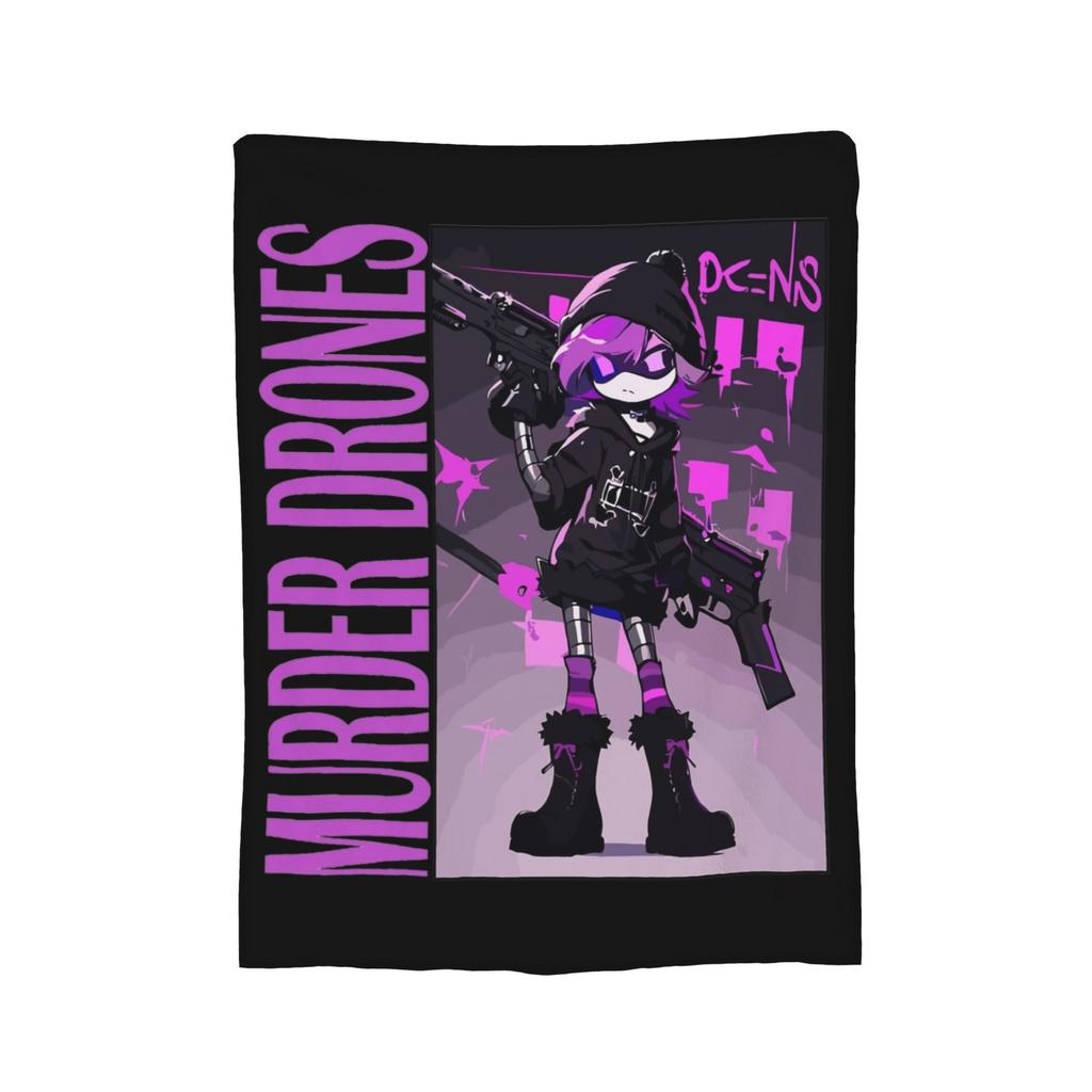 Uzi Doorman Murder Drones  Blankets Fleece  Winter   Multifunction Lightweight Throw Blanket for Bedding Car Bedding Throws