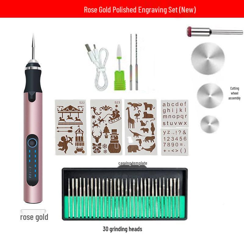 Portable Cordless Electric Grinding Pen for Nail Art & Carving