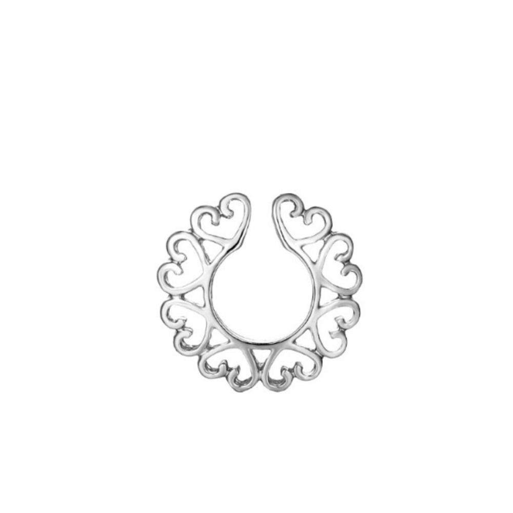 Non Piercing Sexy Nipple Clamp Electroplating Non Piercing Fake Nipple Ring  Woman