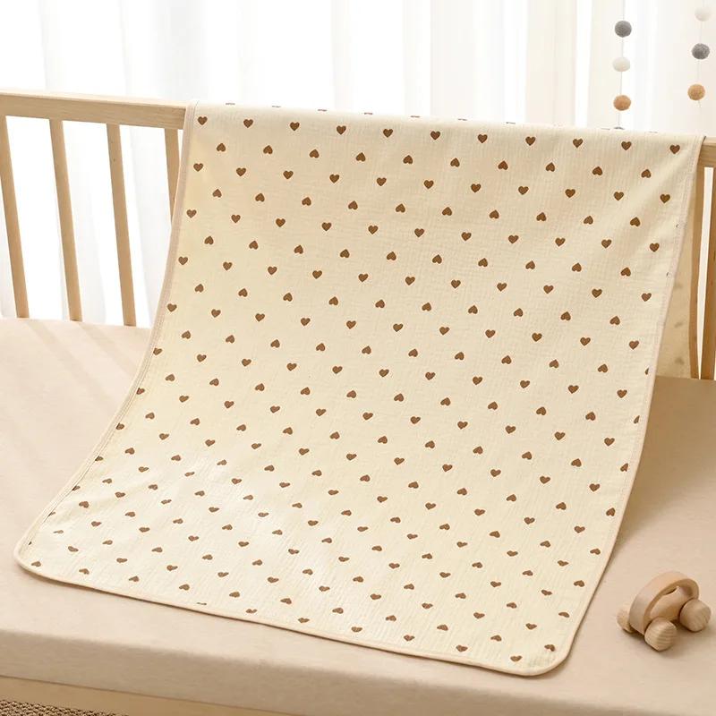 Reusable Baby Changing Mat Cover Baby Diaper Mattress Diaper for Newborn Cotton Waterproof Changing Pats Floor Play Mat