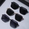 Men's Lightweight Polarized Metal Sunglasses - UV Protection, Black Outdoor Design
