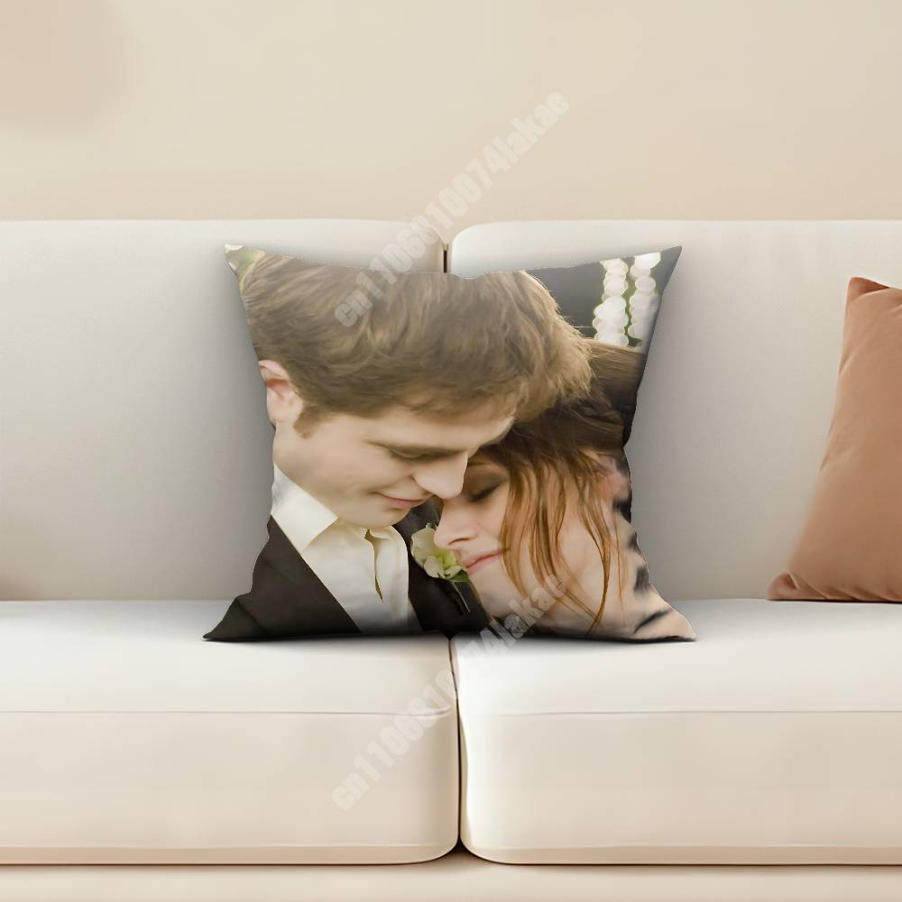 The TTwilight SSaga Bella Edward Jacob Pillow Cover Sofa Couch Cushion Case Home Living Room Decoration