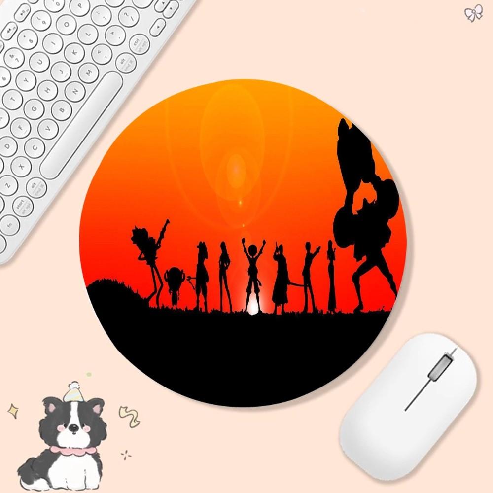 Anime One Pieces Mousepad Anti-Slip Round Speed Version Game Computer Keyboard Office Table Mat PC mat for PC Computer Table