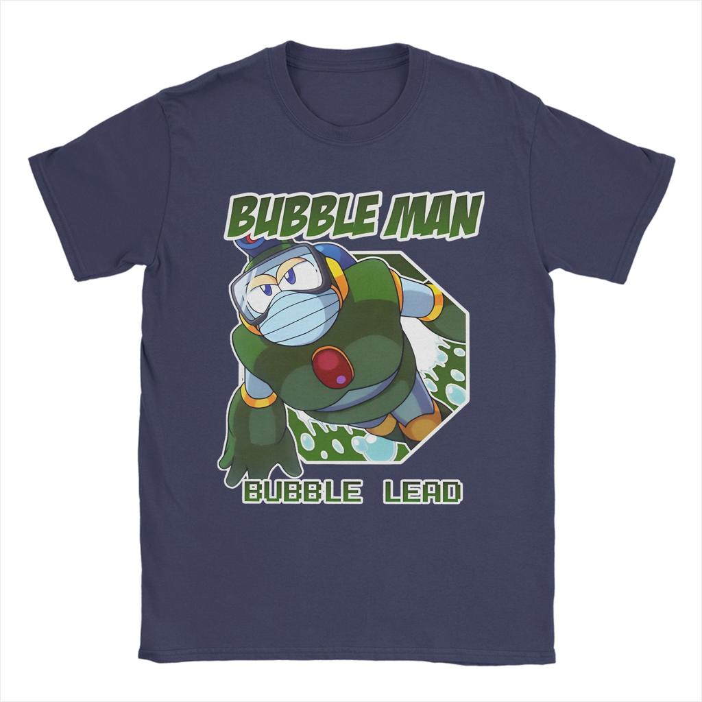 Megaman X Bubble Lead Bubble Man T Shirt Men Cotton Top Tee Aesthetic  Crewneck Short Sleeve
