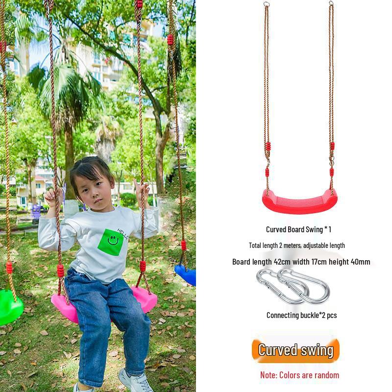 Outdoor Kids' Rope Ladder Swing for Sensory Integration and Climbing Activities