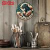 Metal Wall Sign Jesus Religious Patriotic Aluminum Poster for Home Outdoor