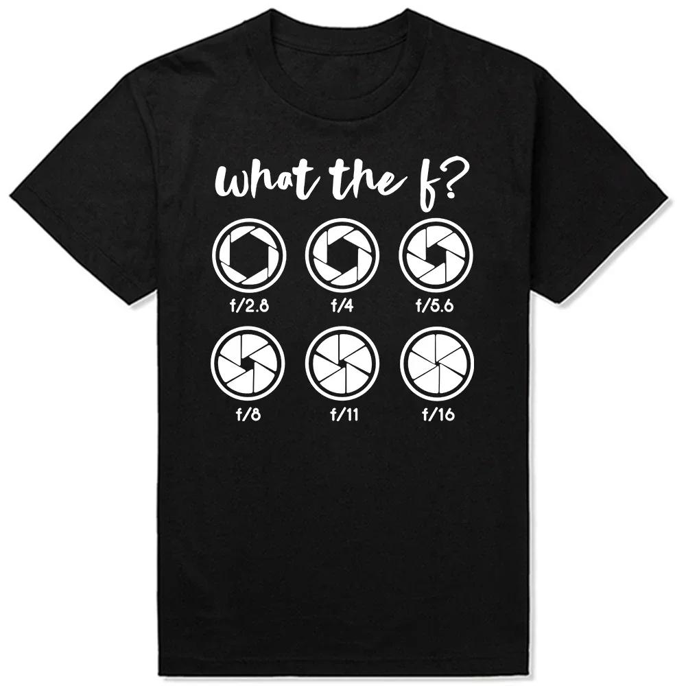 Short Sleeve Photographer T Shirts Camisetas What The F Photography Camera T-Shirt Birthday T Shirt hentai