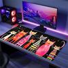 Colorful Folk Art Cat Extended Gaming Mouse Pad Non-Slip Rubber Base Large Desk Mat Mouse Pad For Laptop PC Gaming Setup Decor