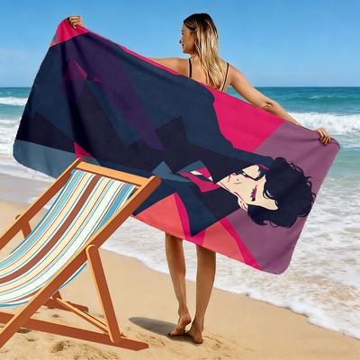 SH Beach Towel, Large Soft Quick Dry Towel for Beach Camping Swimming