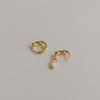 Modernlike 14k Gold-filled Silver Mini Twisted One-touch Earrings
