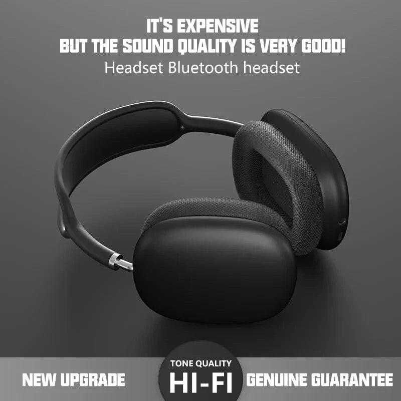 Drahtlose Bluetooth-Kopfhörer mit Mikrofon, Headsets mit Geräuschunterdrückung, Stereo-Sound-Ohrhörer, Sport-Gaming-Kopfhörer, unterstützt TF-Karte