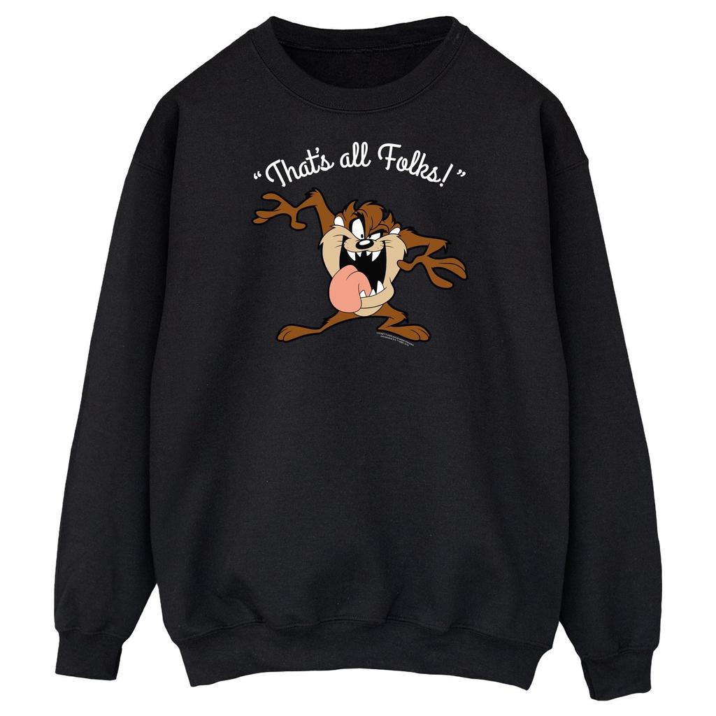 Looney Tunes Mens That´s All Folks Taz Sweatshirt