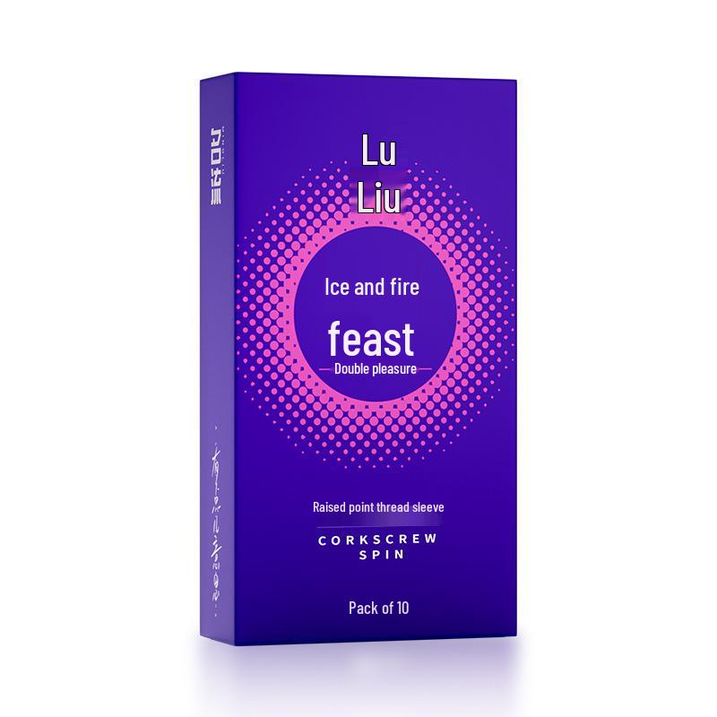 Mingliu Ultra-Thin 002 Dotted Ribbed Condoms - 10 Pack