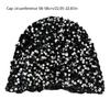 Reflective Sequined Hat Stackable Design Comfortable Pullover Hollowout Hat For Women Daily and Evening Party Photo Wear