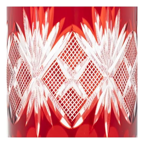 [Authentic] Tajima Glass "Edo Kiriko" Tumbler Glass, Diameter approx. 6cm x Height 11cm, Capacity ap