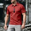 Men's Sporty Breathable Mesh Button-Up Pure Color Casual Shirt Summer Loose Fit Polyester Dry-Moisture Wicking Short Sleeve