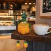 Whimsical Fruit Sculptures Resin Shelf Sitter Figurines with Flexible Dangling Legs, Hanging Edge Statues, Cute Character Desktop Ornaments
