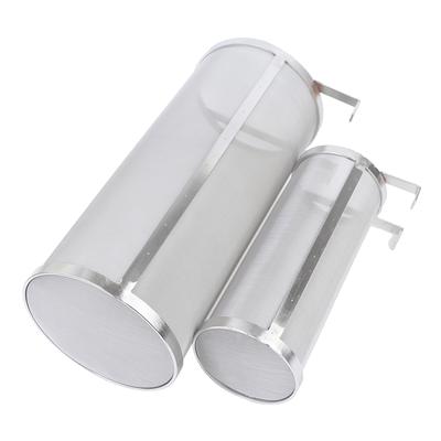 300 Micron Stainless Steel Brew Beer Hop Mesh Filter Strainer With Hook