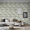 Retro Green Floral And Leaves Wallpaper Classic Peel And Stick Furniture Cabinet Sticker wWaterproof Kitchen Bathroom Wallpaper