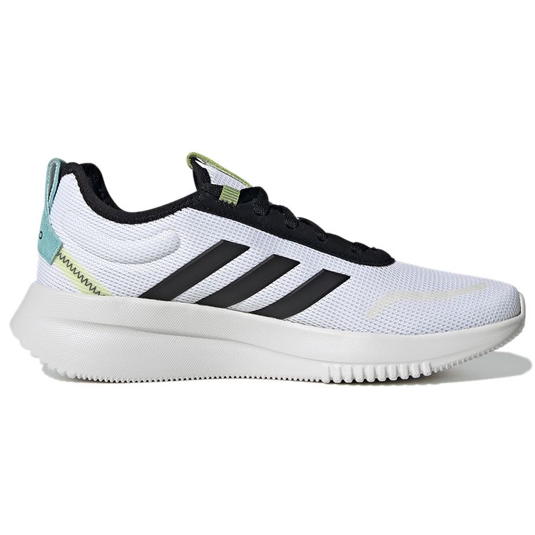 Adidas Lite Racer Rebold White Black Men Sneakers Footwear-White Core-Black Semi-Solar-Slime GZ0354