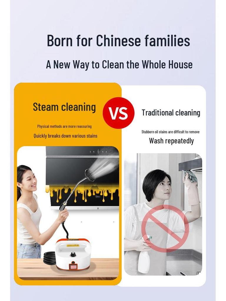 High-Power Multifunctional Steam Cleaner for Kitchen Range Hood
