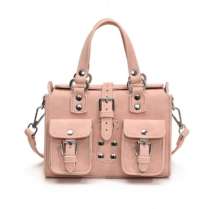 High Quality Solid PU Hasp Square Shoulder Bags 2026 New Sense of Luxury Crossbody Bag Multiple Pockets Retro Handbags for Women