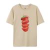 FeUnisex Cute Strawberry T Shirt Grunge Y2k Aesthetic Fruit Graphic Tees Loose Vintage Streetwear Tops Women Cottagecore Clothes