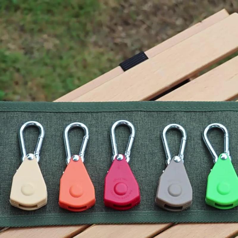 Adjustable Tent Rope Hanger Heavy Duty Ratchet Tie Down Strap With Reinforced Metal Gear For Camping Ratcheting Pulley System