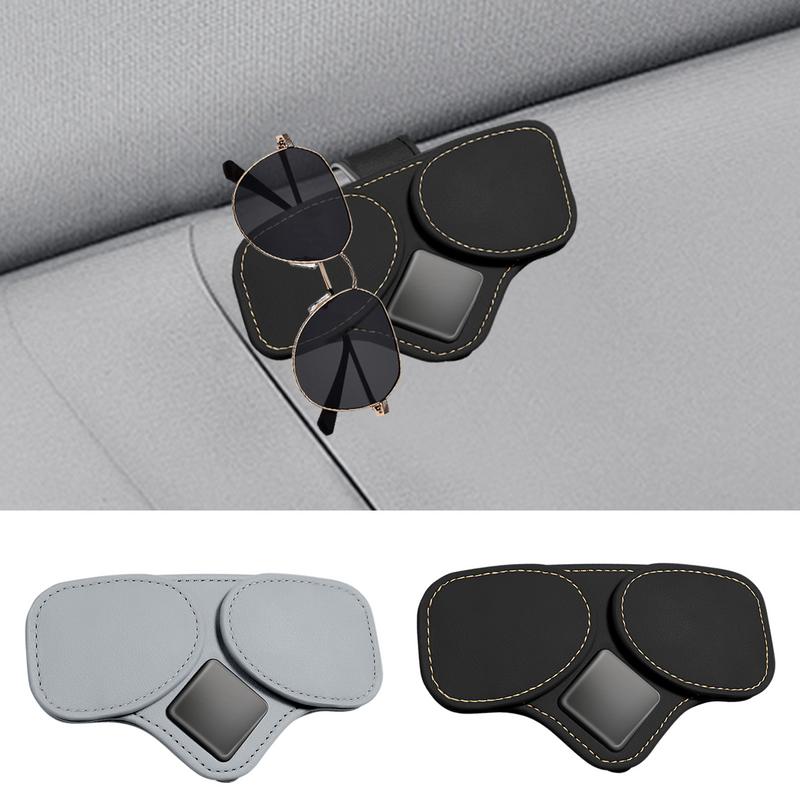Sunglasses Clip For Car Visor Automotive Magnetic Tickets Glasses Hanger Car Interior Storage Hanger For Traveling Daily Commute
