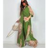 Set Elegante Primavera Estate Moda Stampata Camicia Lunga Pantaloni a Gamba Larga Completo Casual Lento Oversize Set Donna