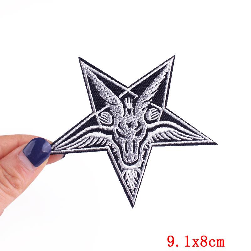 Game Over Patch Iron On Patches For Clothing Punk /Horror Embridered Patches On Clothes Horror Skeleton Patch Sticker