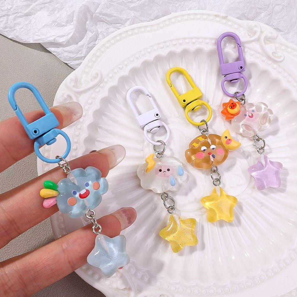 Star Starry Clouds Keychain Korean Style  Cartoon   Activity Gifts
