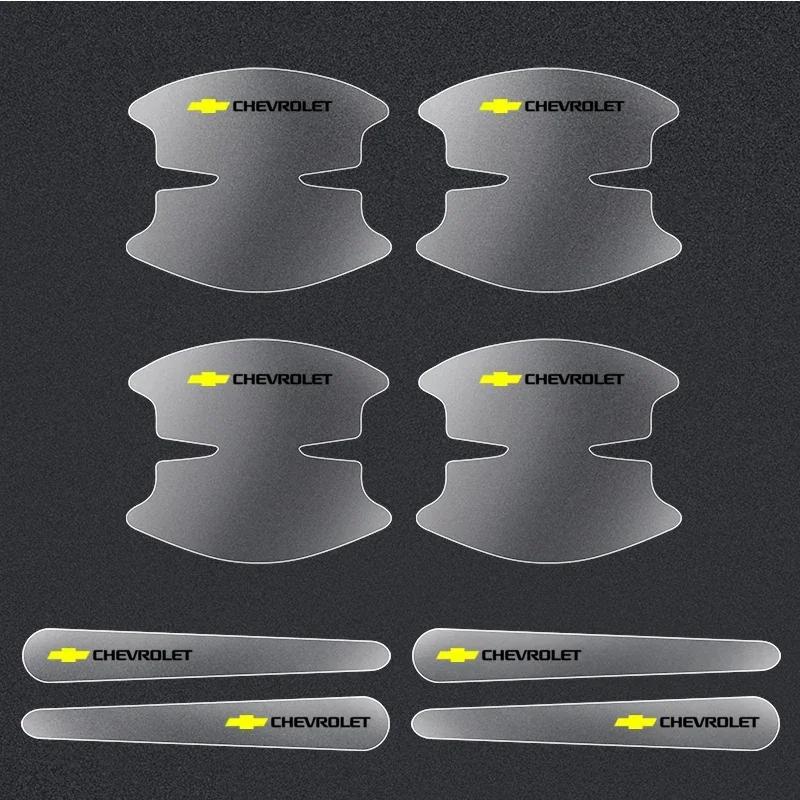 

8Pcs Car Styling Transparent Door Handle Wrist Sticker Protective Film For Chevrolet Cruze Lacetti Captiva SS Z71 Equinox Trax