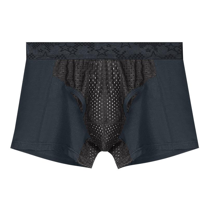 Men's Spring and Summer Ice Silk Bag Bullet Separation Breathable Sports Boxer Briefs