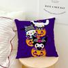 Funny Art Halloween K-Kuromi My M-Melody Sro Cushion Cover Soft Pillow Case For Sofa Living Room Home Decor Protective Covers