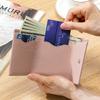 Neues Nischendesign Kurzes Portemonnaie Damenmode Dreifach-Geldbörse Mini Japanisch Multi-Karten Kartenetui Tide
