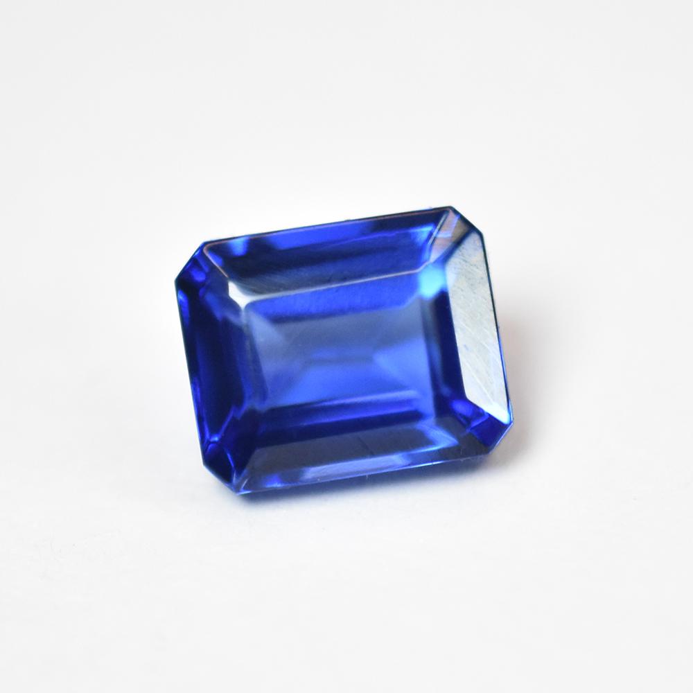 10x8mm EXCELLENT Emerald Shape   Natural Blue Tanzanite Loose Gemstone