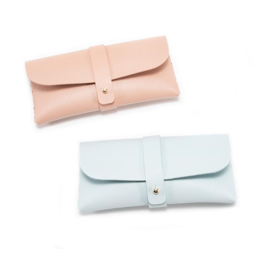 1Pcs Glasses Case Women Leather Soft Glasses Bag Fashion Portable Sunglasses Box Bag Accessories Eyeglasses Case Sunglasses Box