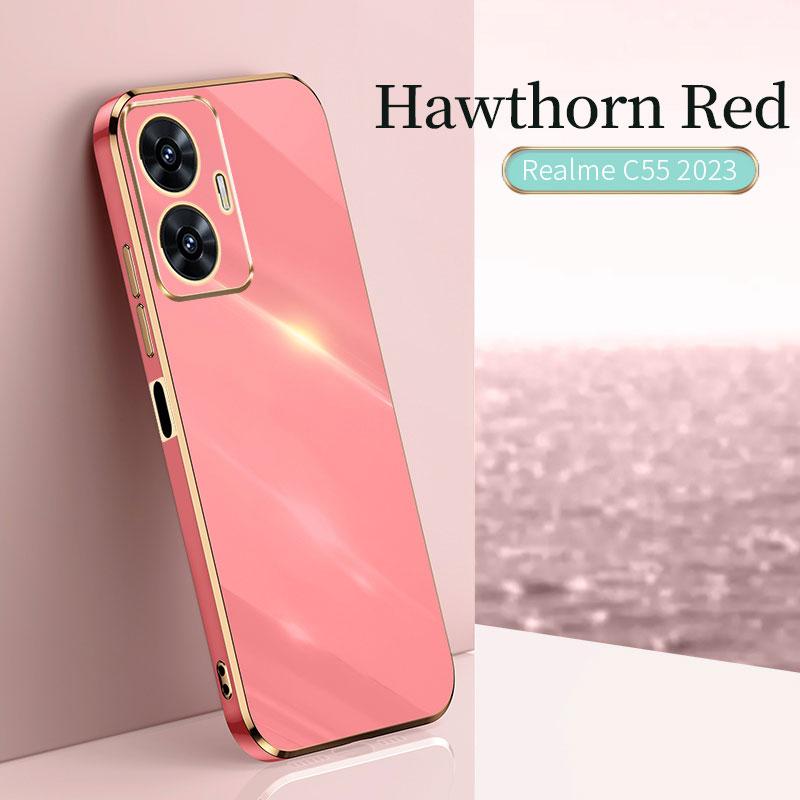 Für Realme C55 NFC Fall Schutzhülle Galvanik Stoßfest Realme C11 2021 GT2 10 9Pro 10Plus Fall Abdeckung Silikon TPU weich