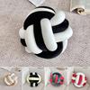 Knot Ball Throw Pillow Plush Soft Aesthetic Cushion Stress Relieving Decorative Two-Color Knotted Pillow for Couch Sofa Bed Car Decor