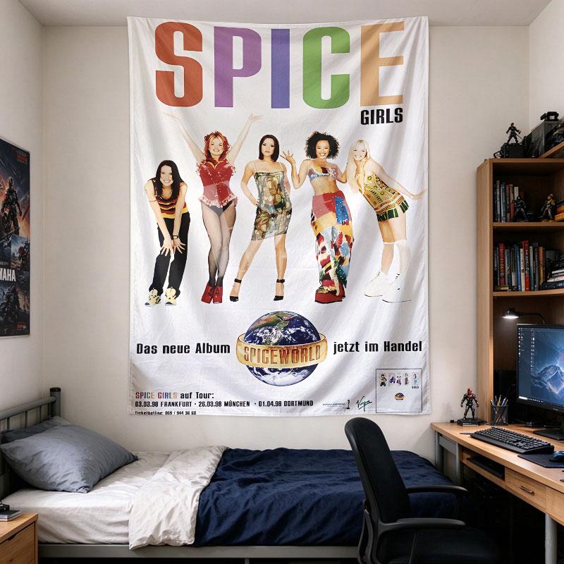 Spice Girls Spiceworld 1998 German Tour Promotional Album Poster
