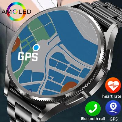 2025 Nieuwe Watch 6 Smartwatch AMOLED Always On Display Bluetooth Bellen GPS NFC Smartwatch Heren Dames Gezondheid voor Android IOS
