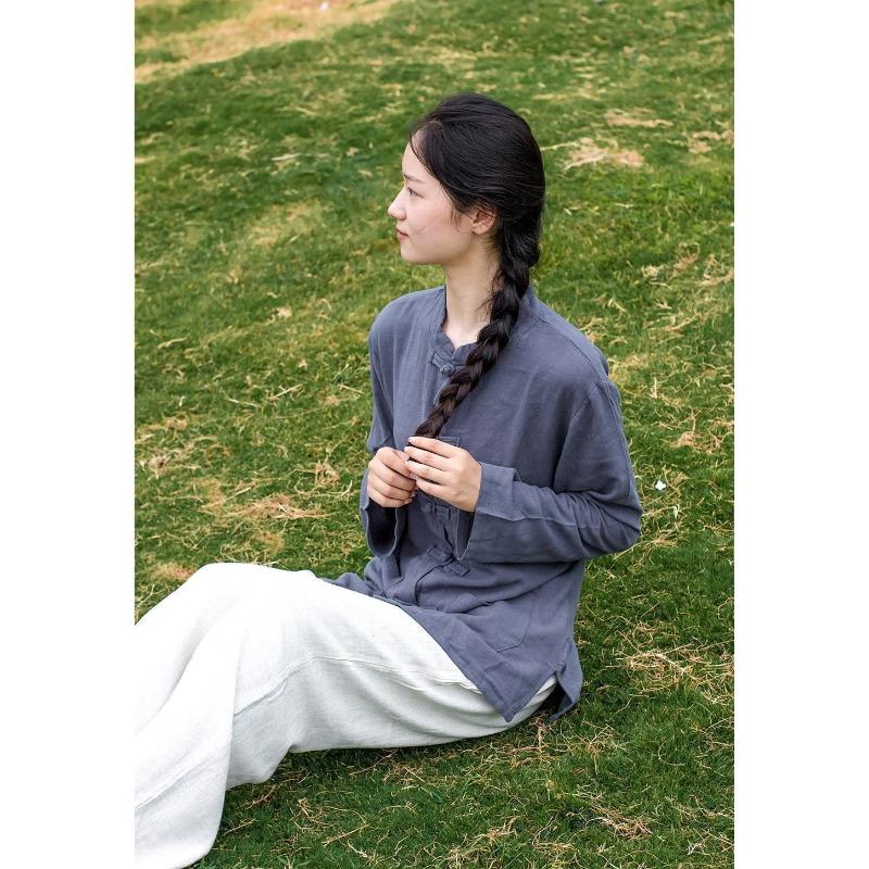 Women's Retro Cardigan, Tai Chi Shirt, Tang Shirt, Chinese Style Top