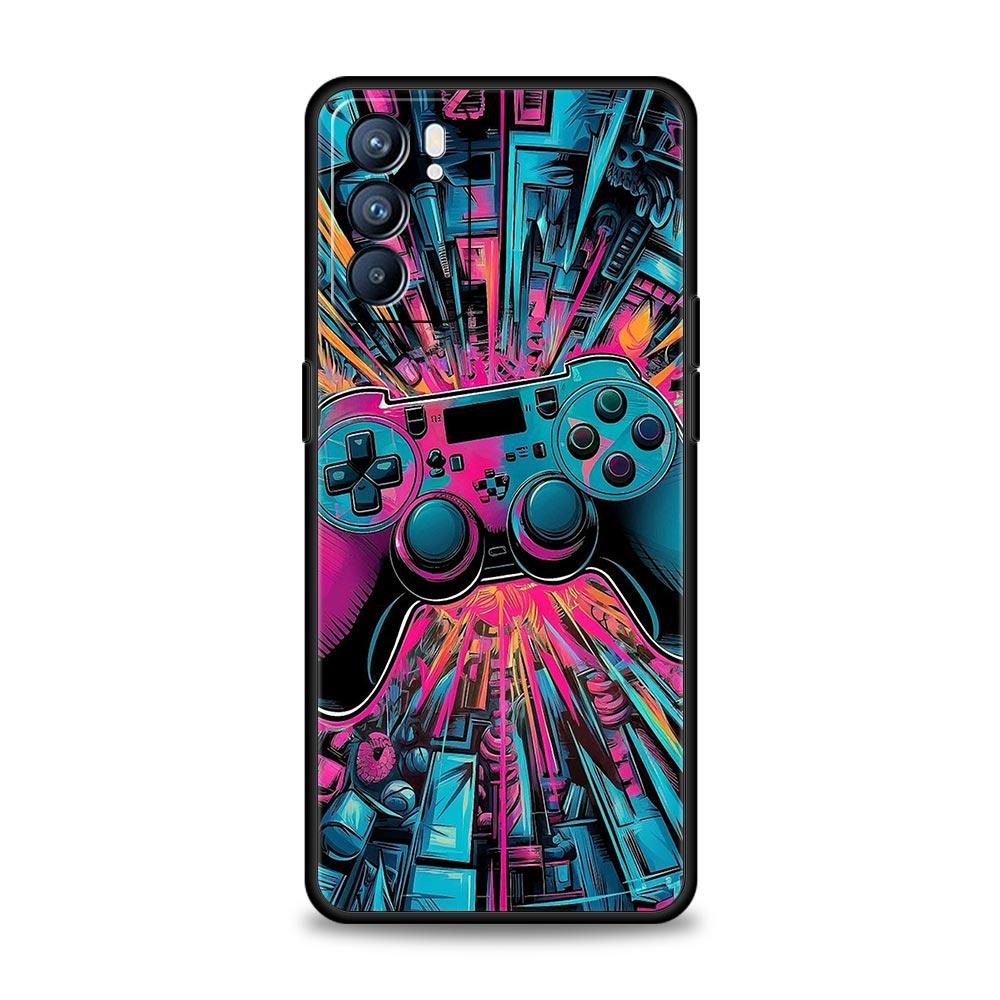 

Technology Game Console Phone Case For Oppo Reno 13 12 11 10 7 F Find X5 X6 A98 A80 A79 A78 A57 A54 A31 A17 Pro Soft TPU Cover Oppo Find X6