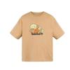 SS25 Fashion Loose Round Neck Breathable Short Sleeve T-Shirt Men Tops Light-Wheat A6A23-EH3
