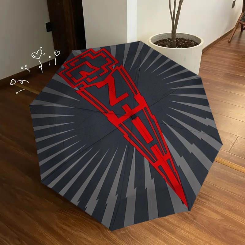 1 szt. Parasol Wysokiej Jakości z Motywem Maze Rammstein, Parasol z Automatycznym Otwieraniem i Zamykaniem, Parasol Wielofunkcyjny G0811009