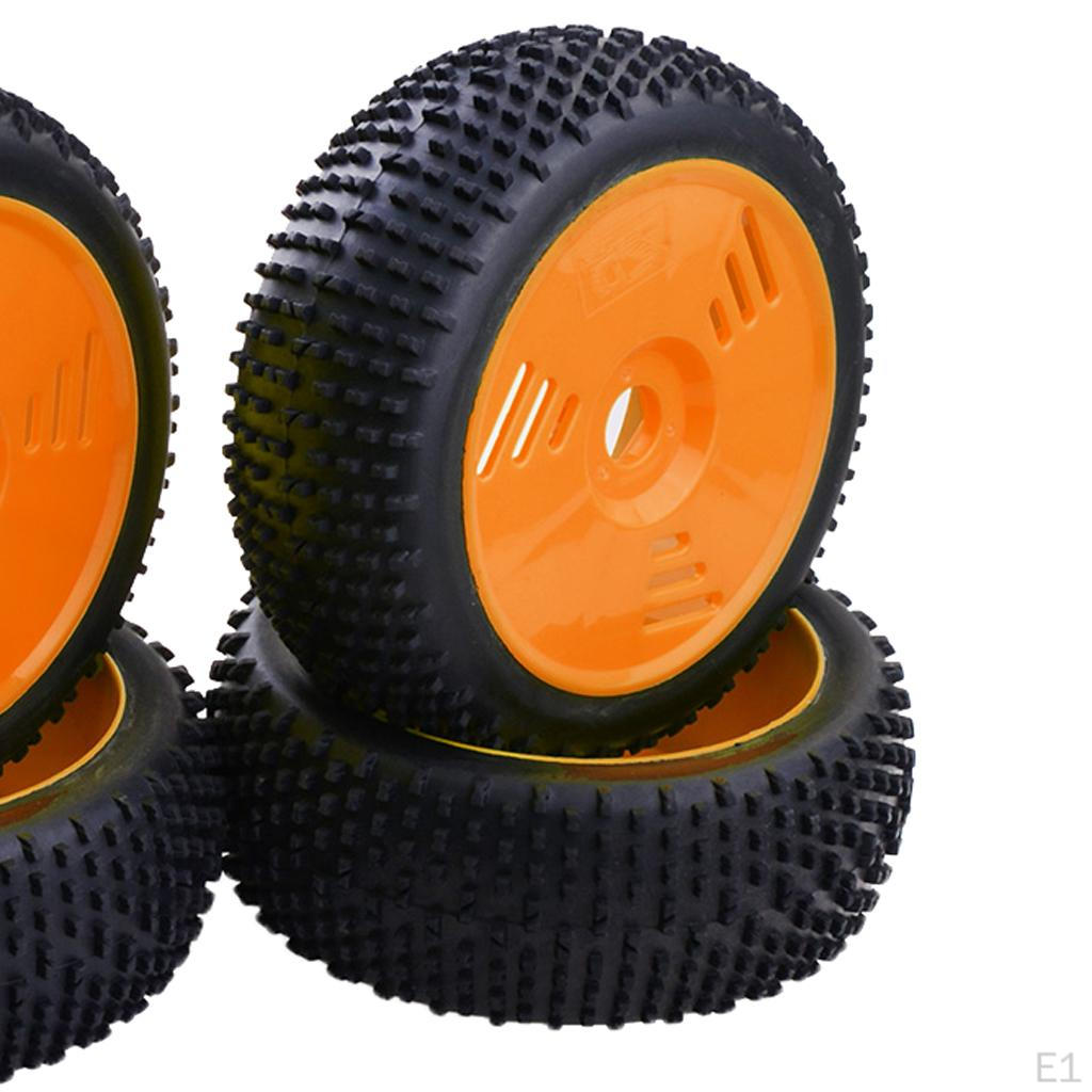 17 Wheel Rim & Rubber Tires 1/8 RC Car Buggy Tyre - 4 Pieces