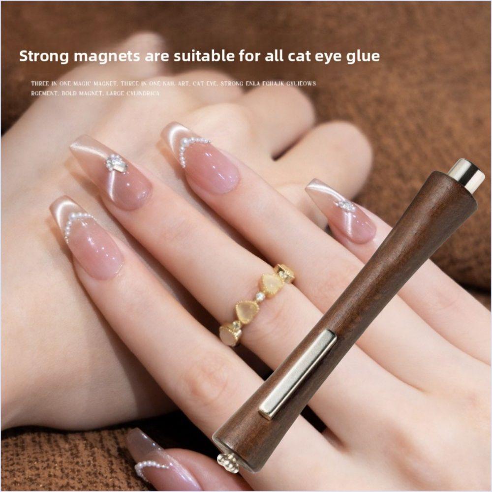 3 in 1 Cat Eye Magnet DIY Cat Eye Magnetic Nail Art Tool for Cat Eye Gel Polish