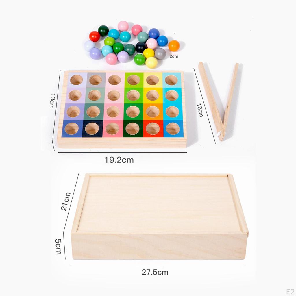 Rainbow Color Matching Toy Fine Motor Skills Early Learning Wooden Peg Board